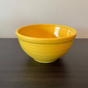 Vintage Yellow Ringware Mixing Bowl Garden City Pottery California